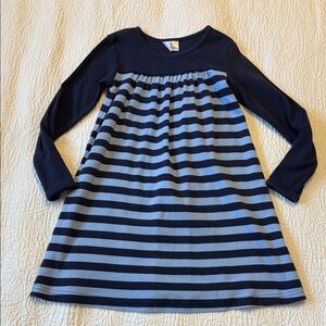Hanna Andersson Navy and Blue Striped Dress